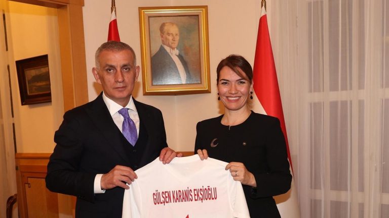 Başkan TFF Hachead’in Macaristan maçından önce Büyükelçiliği Ziyaret