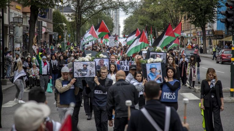 İsveç’te Gazze’deki soykırım protesto edildi