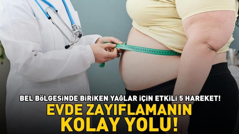 EVDE ZAYIFLAMANIN KOLAY YOLU! Bel bölgesinde biriken yağlar için etkili 5 hareket!